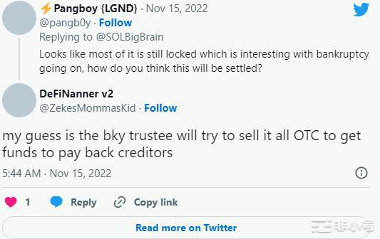 Solana实体向FTX出售了5000万个代币