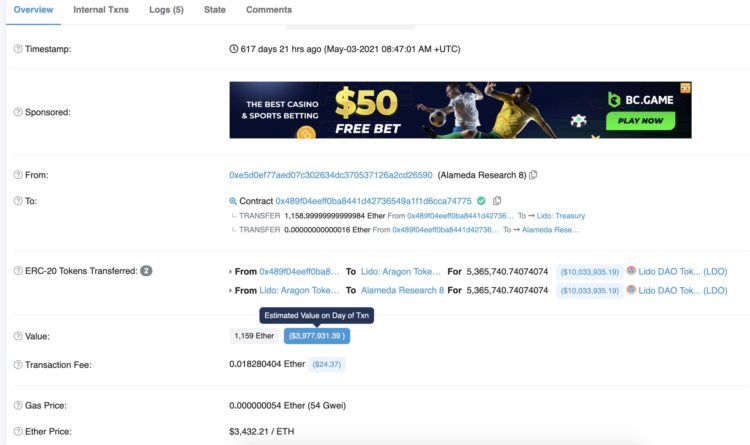 七大机构LDO持仓状况一览