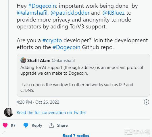 伊隆马斯克推特交易接近尾声狗狗币价格上涨13%