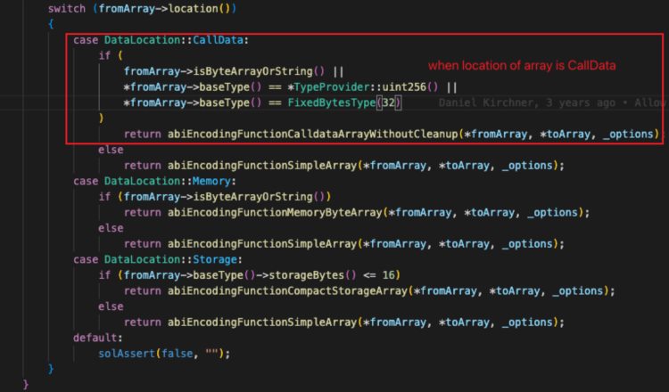Solidity编译器漏洞分析:ABI重编码的缺陷