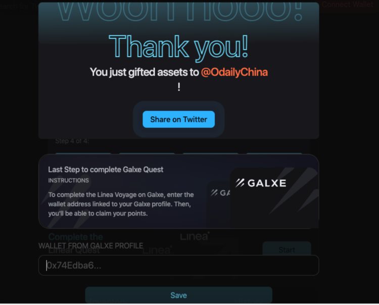 交互全指南:两小时完成Linea「大航海计划」第七周任务