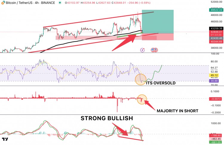 DT社区交易策略再次做多目标44K497K
