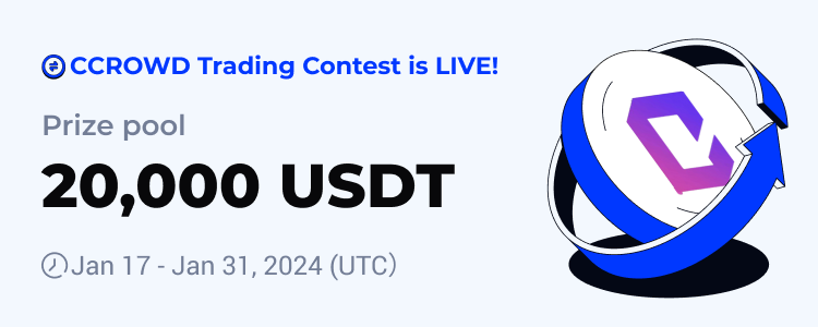 交易瓜分20000USDTHTX将于2024年1月17日启动CCROWD交易大赛