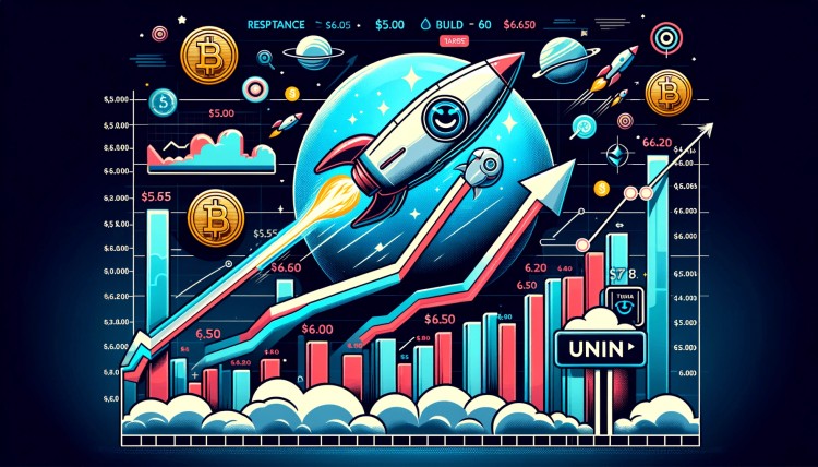 Uniswap UNI代币看涨突破，突破6.50美元，目标8.00美元。