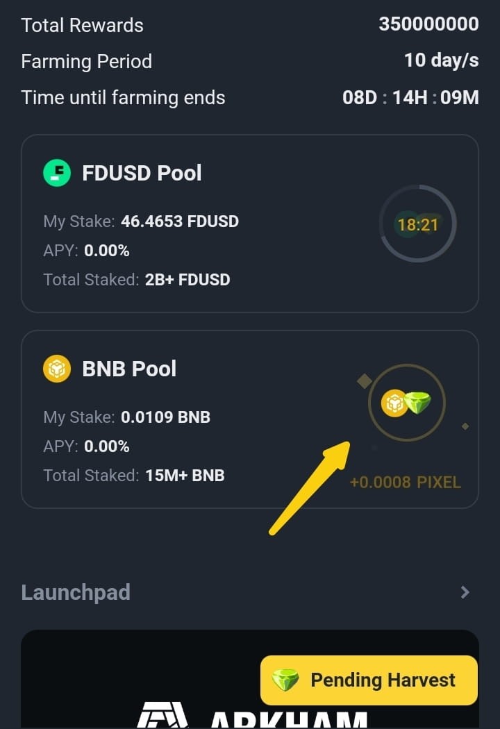 币安 Launchpool 推出第46个项目：Pixels (PIXEL
